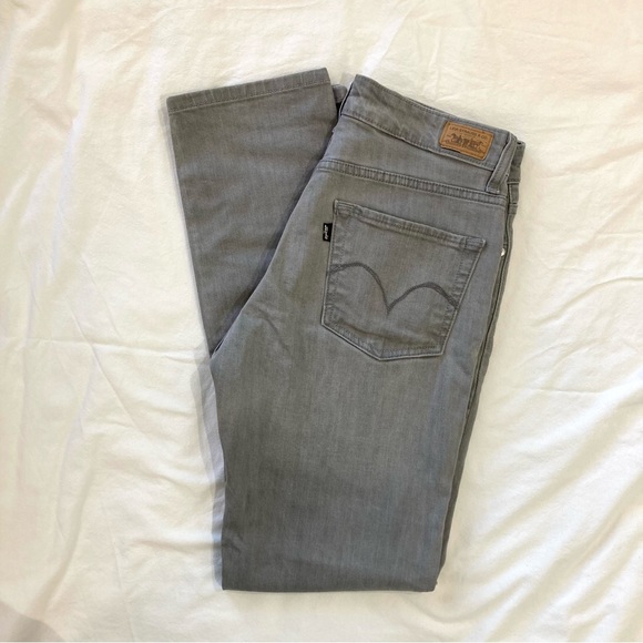 Levi’s Grey Slim Straight Jeans Size 6 / 28 - Picture 5 of 8